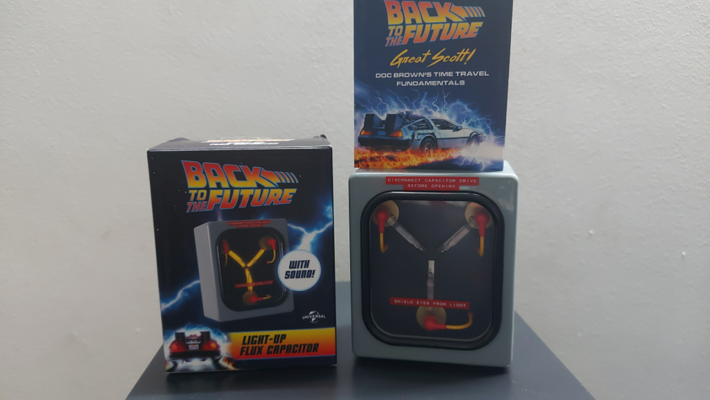 Flux Capacitor Mini with booklet and the packaging box